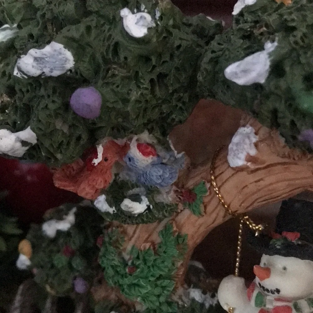 Rare Vintage Large Holiday Santa Snowman Swinging Tree‼️FINAL SALE